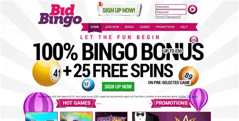 Bid bingo casino bonus